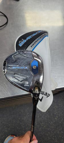 Used Callaway PARADYM AI SMOKE MAX Mens Fairway Wood RH 3 Wood 11497-S000152107