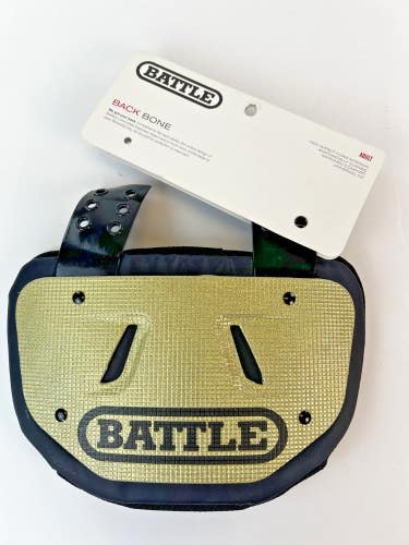 Battle Sports 3D Diamond Protective Football Back Plate - Adult - Gold