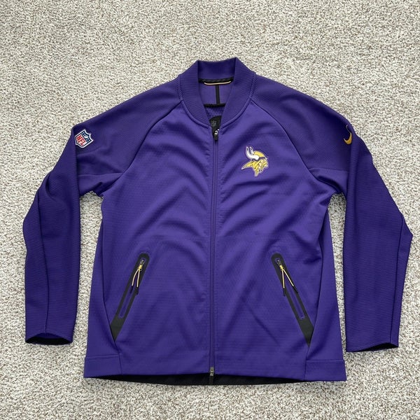 Minnesota Vikings Jacket Mens XL NFL Football Nike Dri Fit Onfield Apparel Sport