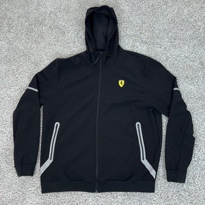Puma Ferrari Jacket Mens XL Hooded Full Zip Scuderia SF F1 Racing Sports Logo