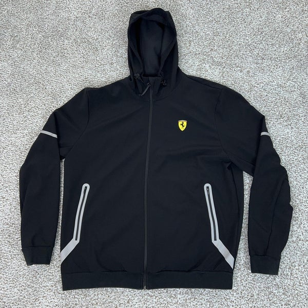 Puma Ferrari Jacket Mens XL Hooded Full Zip Scuderia SF F1 Racing Sports Logo