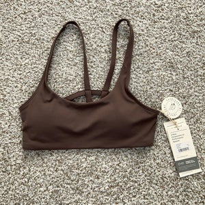Vuori Bra Womens XS Yosemite Chocolate Brown Strappy Athletic Sports Workout