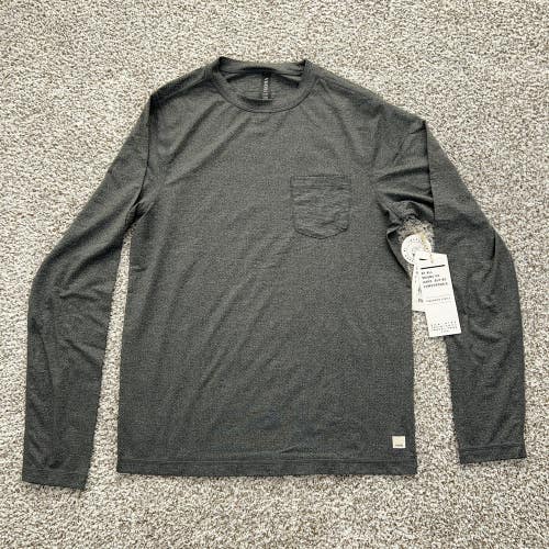 Vuori Shirt Mens Small Gray Long Sleeve Tradewind Performance Stretch Activewear