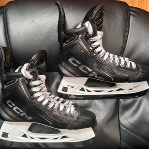 Lightly Used CCM Tacks XF Pro Hockey Skates Size 9.5 Regular Width w/ Step Black Steel