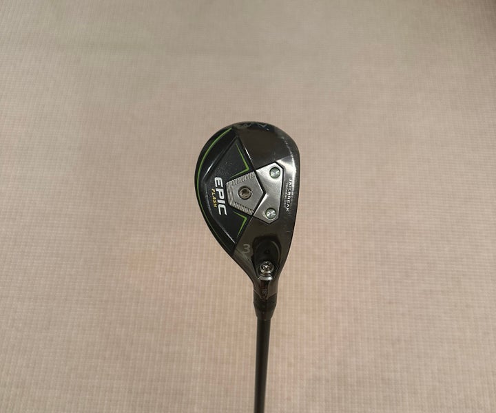 Men's 2019 Callaway Epic Flash Right Handed Hybrid Stiff Flex 3H (Used)