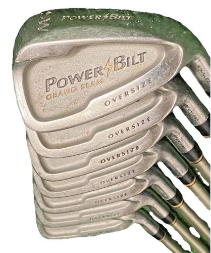 PowerBilt Oversize Iron Set 5-PW,SW RH Petite Ladies Graphite 5i 35.5" New Grips