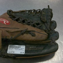 Used Rawlings PREMIUM SERIES BB/SB Glove RH Throw Brown 12" 11339-S000194379