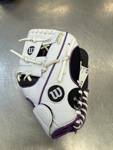 Used Wilson A200 BB/SB Glove RH Throw White 10" 11339-S000193305