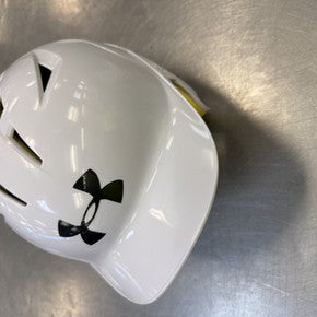 Used Under Armour BH2110 Batting Helmet No Mask White SM 11339-S000193303