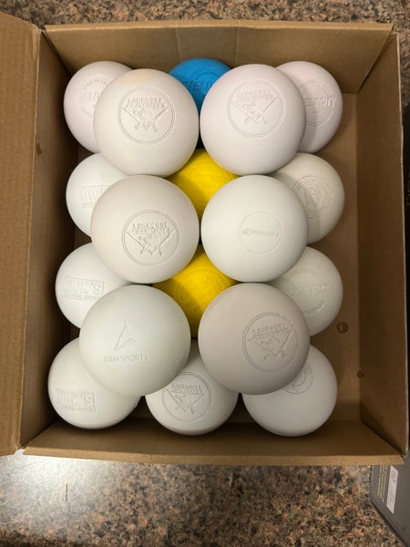 Lot of 29 lightly used/new lacrosse balls