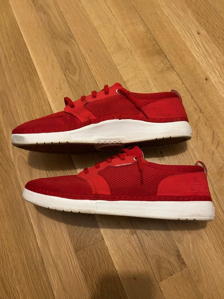 Red Unisex Size 13.0 (W 14.0) Adult New Balance Shoes (Used)