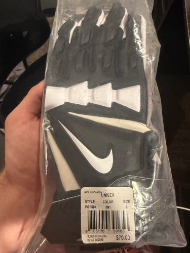 Black Adult Large Nike Hyperbeast Gloves (New)