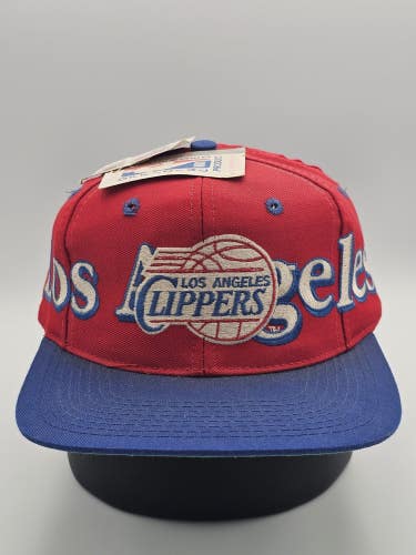 NEW Vintage Los Angeles Clippers NBA Logo 7 Spellout Sports Hat Vtg Snapback