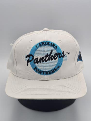 NEW Vintage Carolina Panthers NFL Sports The Game Hat Cap Vtg White Snapback
