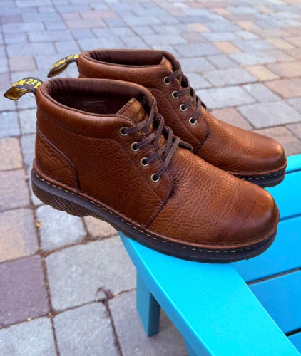 Men's Dr Martens - Lea Grizzly Chukka Boots Tan/Brown Pebbled Leather US Size 10