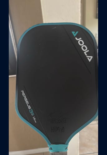 Black JOOLA Ben Johns Perseus Carbon Friction Surface 16mm Pickleball Paddle (Used)