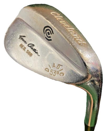 Cleveland Reg 588 Chrome Diadic Gap Wedge 53*10 RH Stiff Steel 35" New Mid Grip