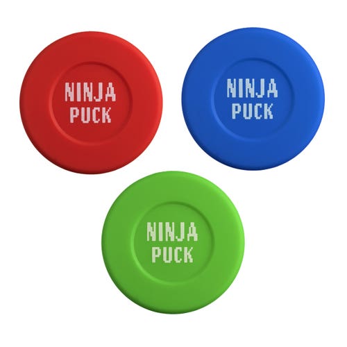 (New) Hollow Air Filled Practice Pucks Indoor/Outdoor by Ninja Puck