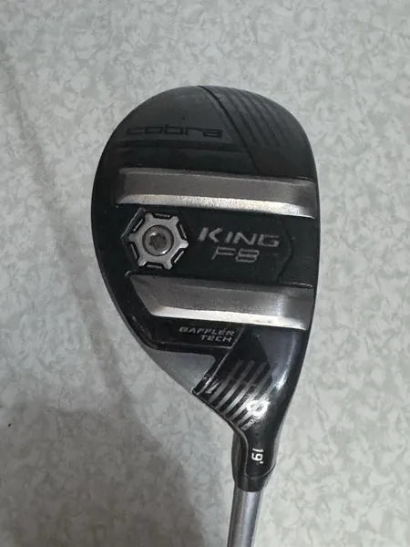 Cobra King F8 #3 Hybrid 19* 3H, Regular Flex Aldila Rogue Pro 75g Shaft, RH, 40”