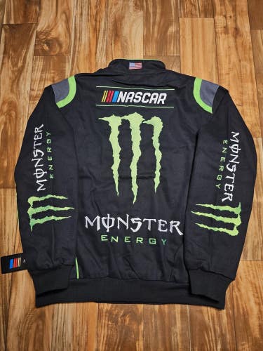 NEW Nascar Racing Monster Energy Drink Promo JH Design Jacket Coat Size Large