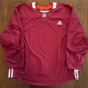 Adidas Made In Canada Maroon Burgundy Practice Jersey Blank Size 58 NWT