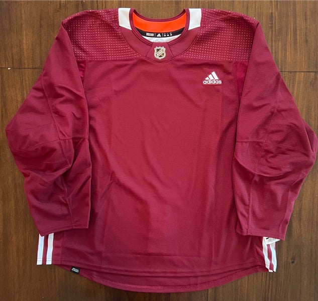 Adidas Made In Canada Maroon Burgundy Practice Jersey Blank Size 58 NWT