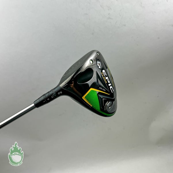 Used LH Callaway EPIC Flash Driver 9* recoil ES F2 Senior Graphite Golf Club