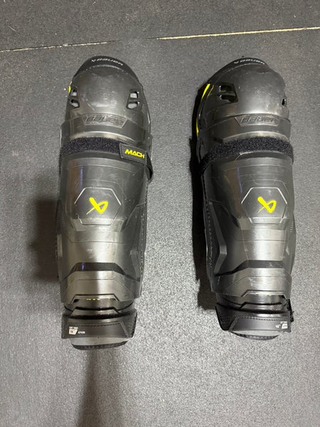 Senior Bauer Supreme Mach 16" Shin Pads (Used)