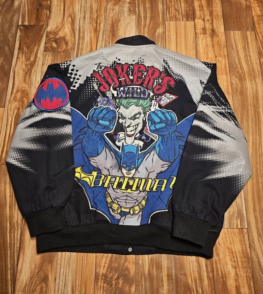 Vintage Batman Jokers Wild Movie Promo  JH Design DC Comics Jacket Coat XL/XXL