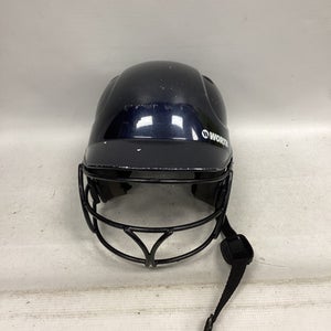 Used Worth HELMET Batting Helmet w/Mask Navy Blue XS/S 11851-S000037904