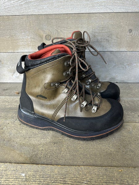 Simms Mens Freestone Boot Men's Size 9 Fly Fishing Wading Brown 30912-00 Felt