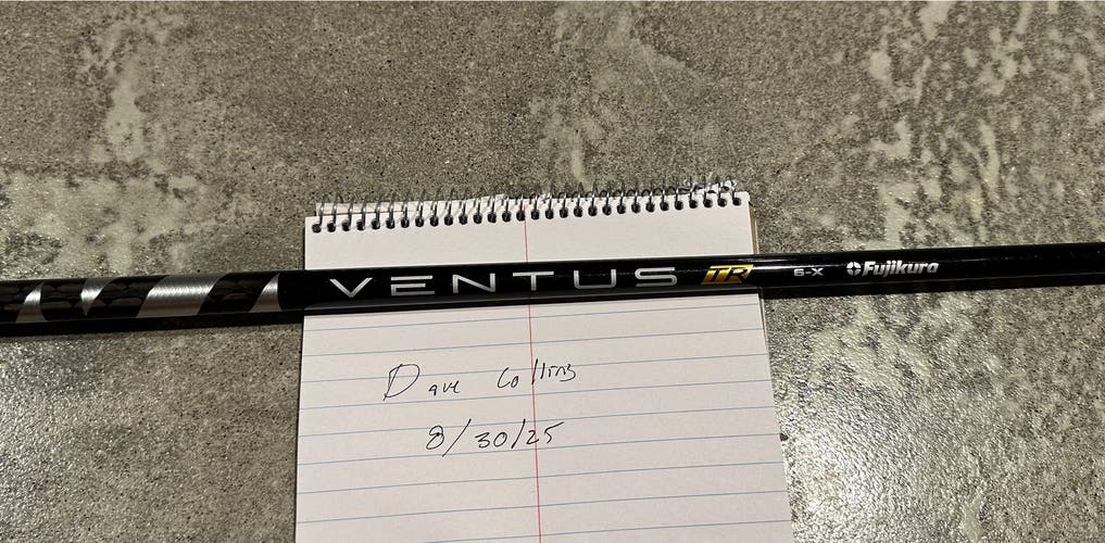 Men's Fujikura Ventus Black 6X Velocore Shaft Stiff Flex Graphite Shaft (Used)