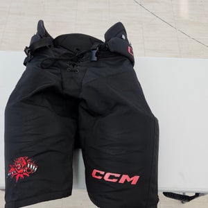 Men's Black Senior Large CCM HPTK Hockey Pants Pro Stock (Used)