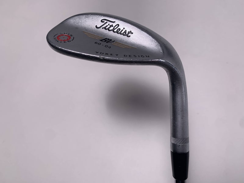 Titleist Vokey Spin Milled Chrome 2009 Lob Wedge LW 60* 4 Wedge Steel Mens RH