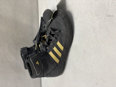 Used Adidas Wrestling Shoes Black Junior 04.5 11490-S000265831