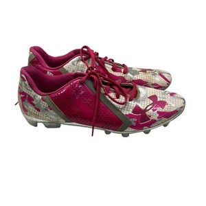 Used Under Armour Adult FB Cleats Pink Senior 12.5 11347-S000255578