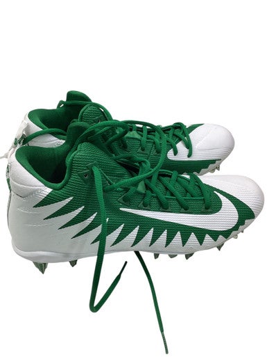 Used Nike Adult FB Cleats White And Green Senior 10 11347-S000255571