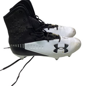 Used Under Armour Adult FB Cleats White Senior 11.5 11347-S000255574