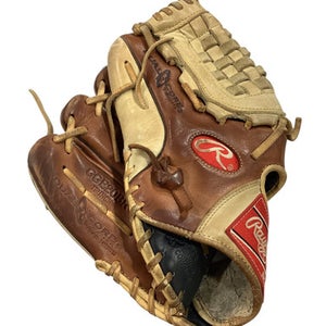 Used Rawlings GOLD GLOVE SERIES ELITE GGE20BR BB/SB Glove LH Throw Tan 12" 11347-S000255566