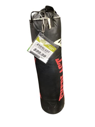 Used Everlast 100 LB HEAVY BAG Boxing Heavy Bag Black 100 lb 11347-S000255560