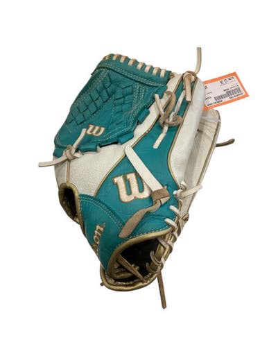 Used Wilson A500 BB/SB Glove RH Throw Turquoise 12" 11884-S000052708