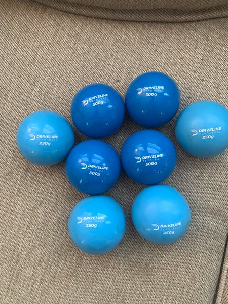 Driveline Plyo Balls (8 pack) 250g and 300g EUC weighted baseballs for hitting / pitching