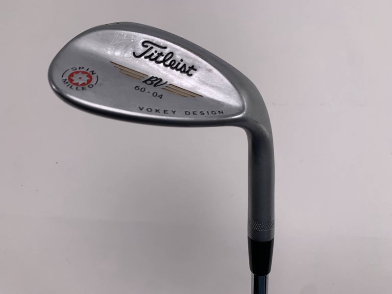 Titleist Vokey Spin Milled CC Chrome Lob Wedge LW 60* 4 Wedge Steel Mens RH