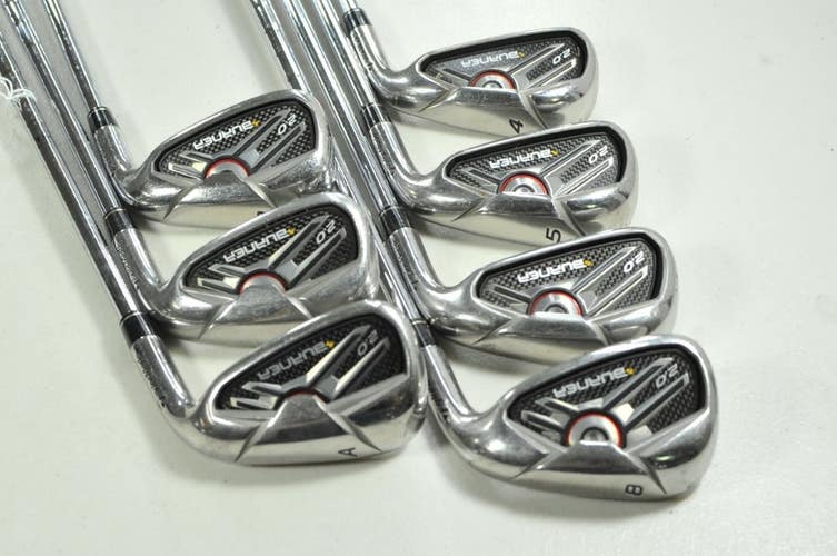 TaylorMade Burner 2.0 4-6,8-PW,AW Iron Set Stiff Flex Right 85g Steel # 202443