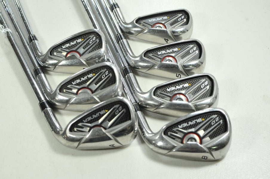 TaylorMade Burner 2.0 4-6,8-PW,AW Iron Set Stiff Flex Right 85g Steel # 202443