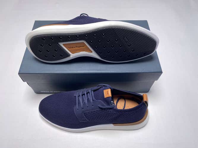 Wolf & Shepherd Derby Swiftknit Shoes Navy Blue Men's SZ 10 (WS-F20-SP06-D100)