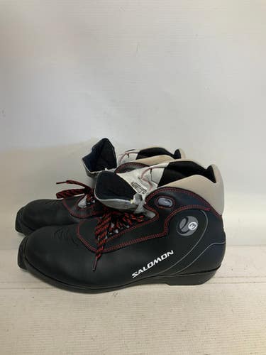 Used Salomon E3 Mens SNS XC Ski Boots Black M 10.5 11823-S000034296