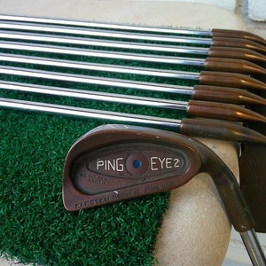 PING EYE2 Beryllium Copper BECU (2i-W) Iron Set w/ MICROTAPER Stiff Shafts