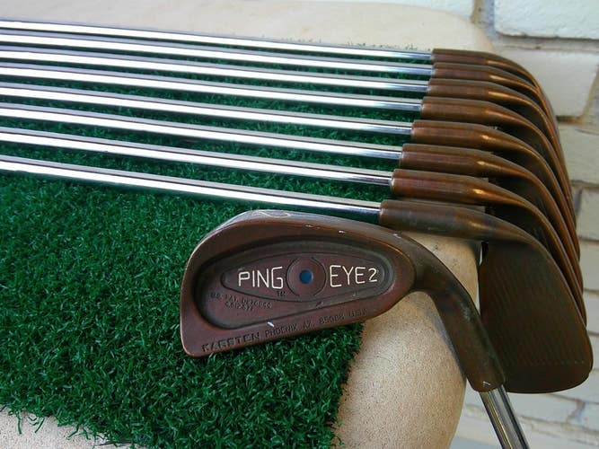 PING EYE2 Beryllium Copper BECU (2i-W) Iron Set w/ MICROTAPER Stiff Shafts
