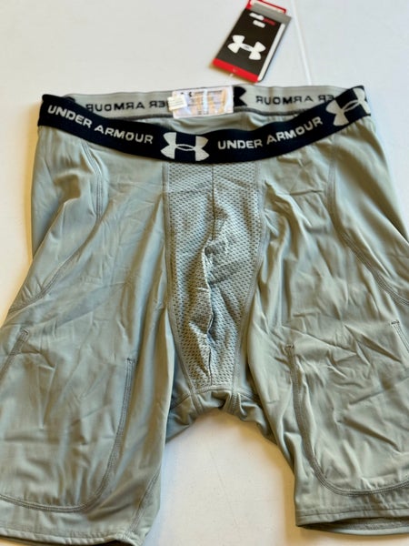 Gray XXL Men's Under Armour Compression Shorts (New)